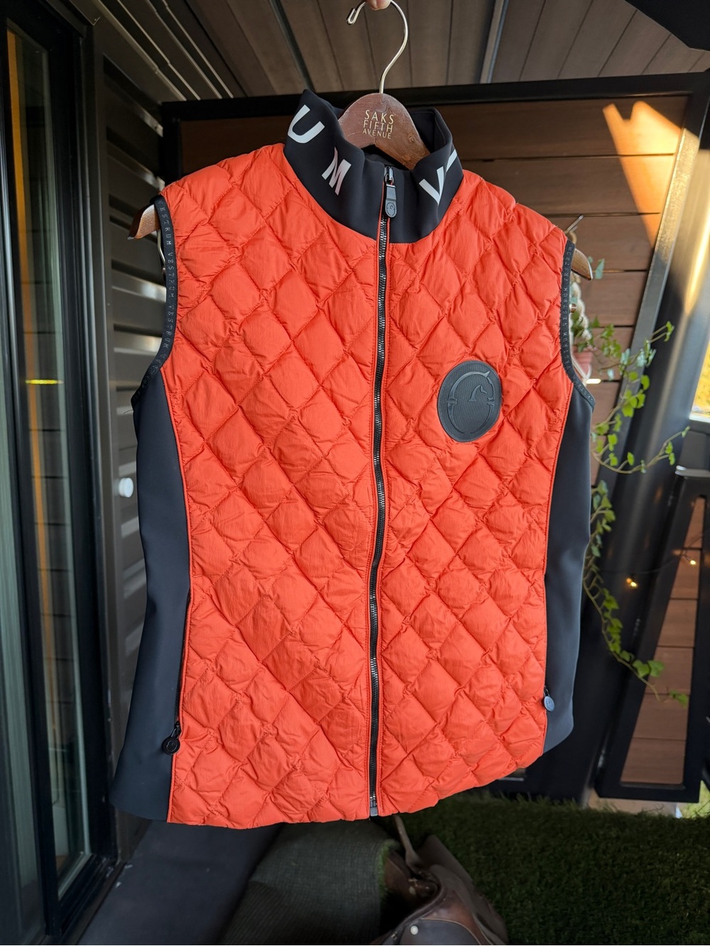 Vestrum Murcia Orange Quilted Women's equestrian riding Vest size L - Picture 2 of 16
